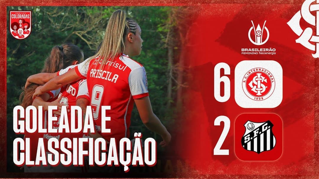 Bastidores | Gurias Coloradas 6 x 2 Santos | Brasileirão feminino A1