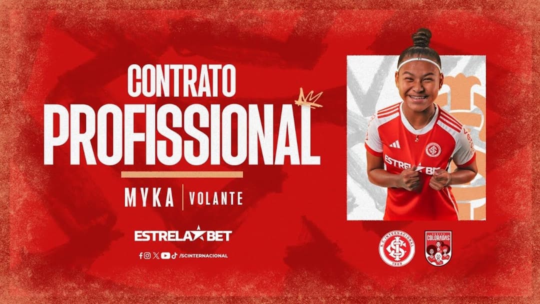 Myka assina contrato profissional