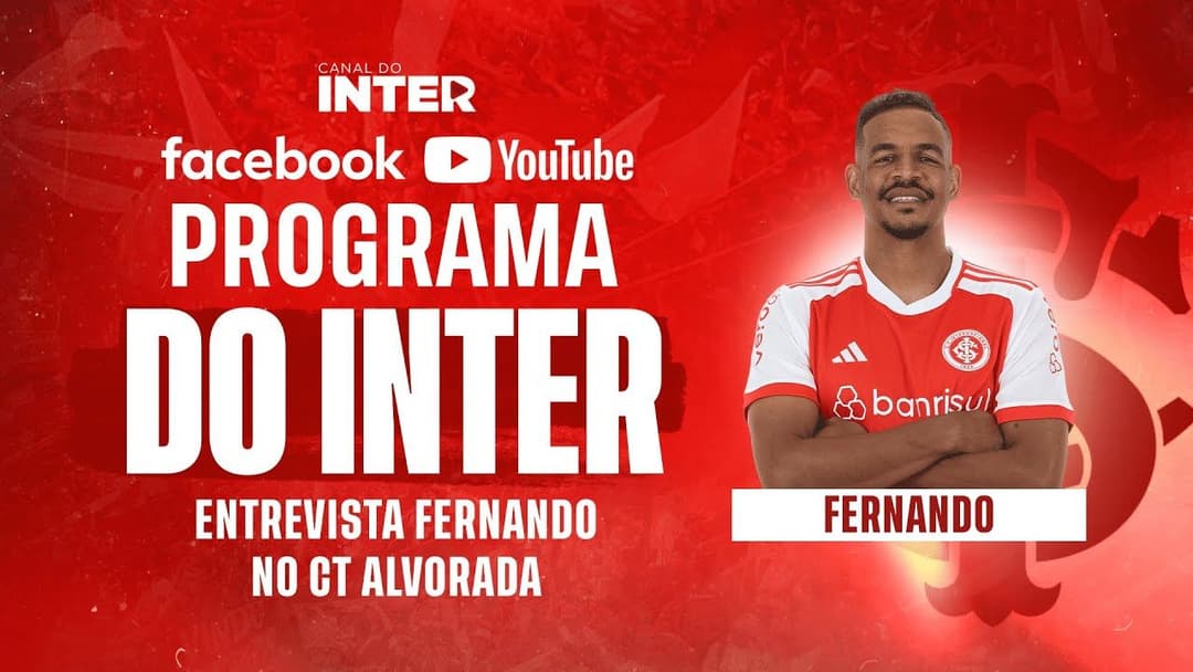 Programa do Inter entrevista Fernando no CT Alvorada